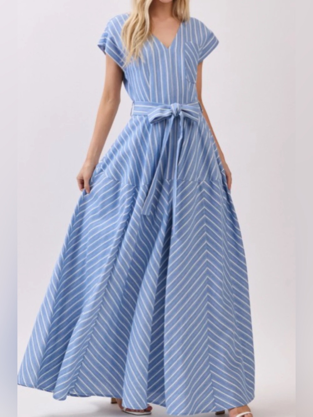 New BigHit Boutique Striped Maxi Dress